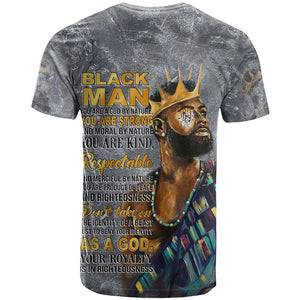 Black Man Africa T shirt Naturally King