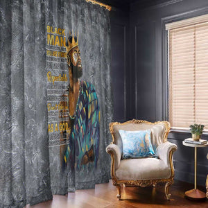 Black Man Africa Window Curtain Naturally King