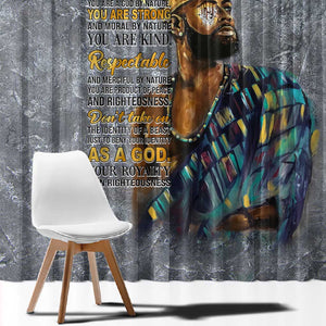 Black Man Africa Window Curtain Naturally King