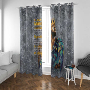 Black Man Africa Window Curtain Naturally King