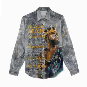 Black Man Africa Women Casual Shirt Naturally King