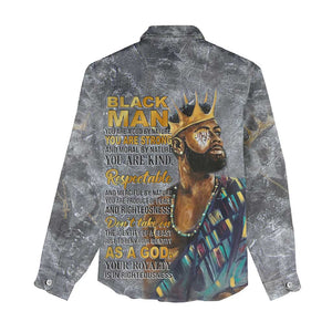 Black Man Africa Women Casual Shirt Naturally King