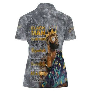 Black Man Africa Women Polo Shirt Naturally King