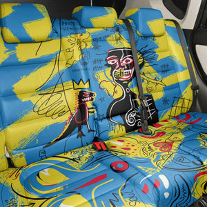 African Art Viva Underground Psychedelic Vintage Style Back Car Seat Cover