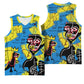 African Art Viva Underground Psychedelic Vintage Style Basketball Jersey DT02