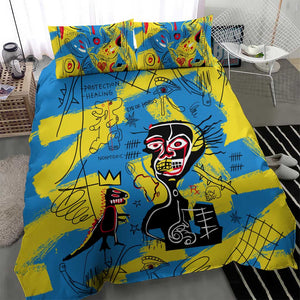 African Art Viva Underground Psychedelic Vintage Style Bedding Set