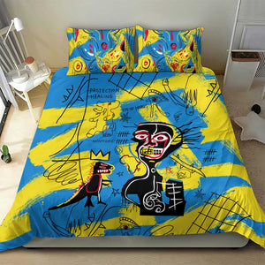 African Art Viva Underground Psychedelic Vintage Style Bedding Set