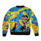 African Art Viva Underground Psychedelic Vintage Style Bomber Jacket