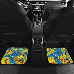 African Art Viva Underground Psychedelic Vintage Style Car Mats