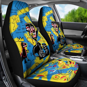 African Art Viva Underground Psychedelic Vintage Style Car Seat Cover