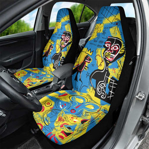 African Art Viva Underground Psychedelic Vintage Style Car Seat Cover