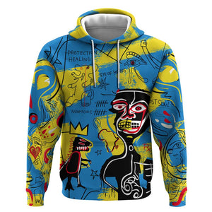 African Art Viva Underground Psychedelic Vintage Style Hoodie