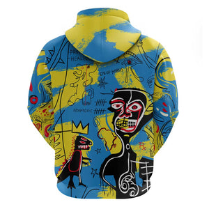 African Art Viva Underground Psychedelic Vintage Style Hoodie