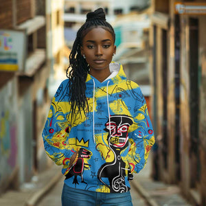 African Art Viva Underground Psychedelic Vintage Style Hoodie