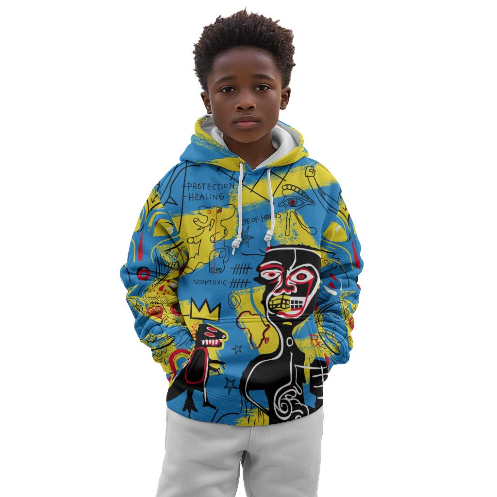 African Art Viva Underground Psychedelic Vintage Style Kid Hoodie