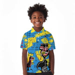African Art Viva Underground Psychedelic Vintage Style Kid Polo Shirt