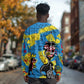 African Art Viva Underground Psychedelic Vintage Style Long Sleeve Shirt DT02