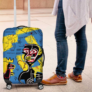 African Art Viva Underground Psychedelic Vintage Style Luggage Cover