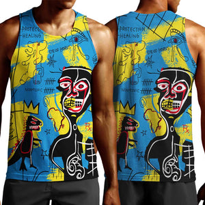 African Art Viva Underground Psychedelic Vintage Style Men Tank Top