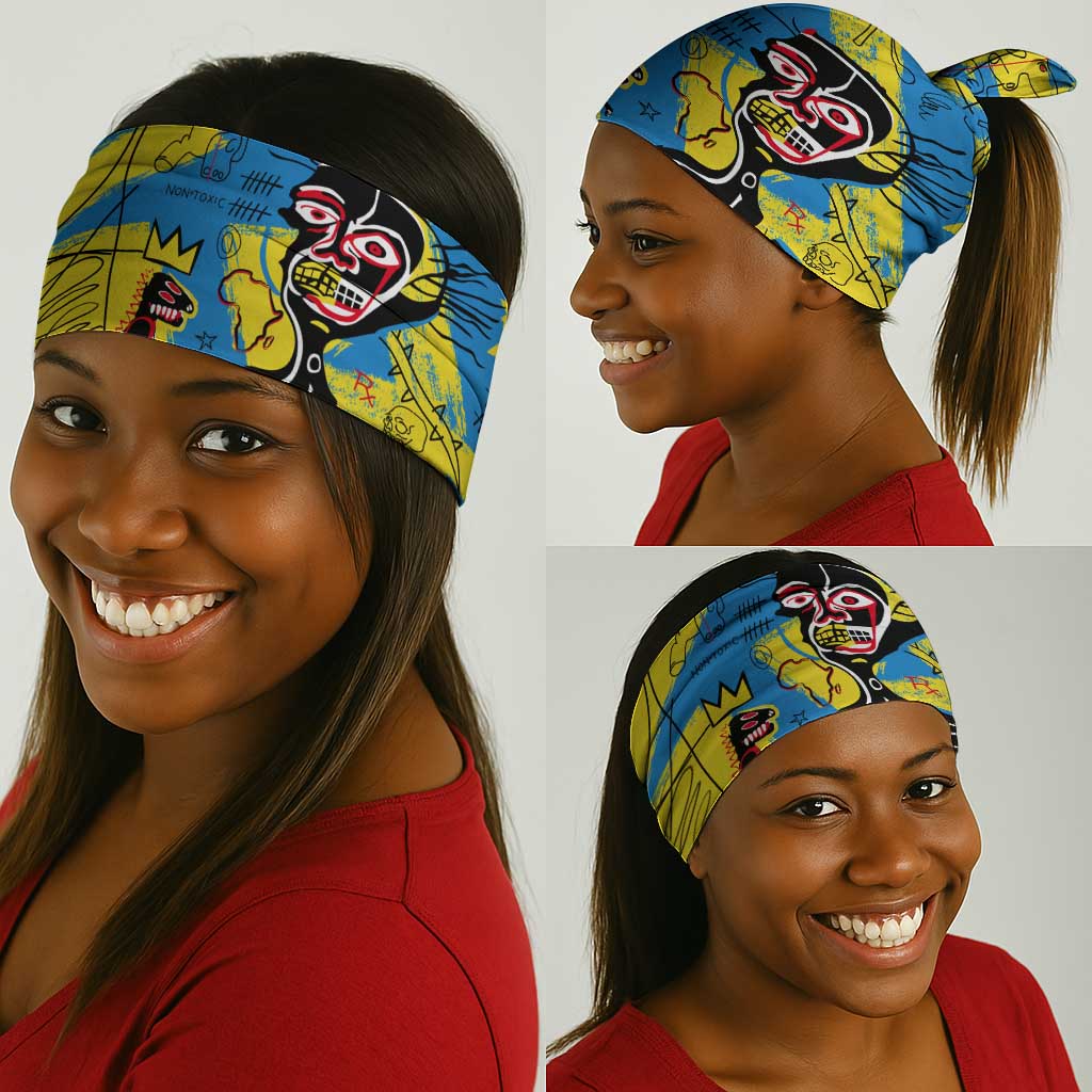 African Art Viva Underground Psychedelic Vintage Style Neck Gaiter DT02