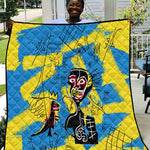 African Art Viva Underground Psychedelic Vintage Style Quilt