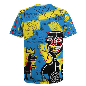 African Art Viva Underground Psychedelic Vintage Style Rugby Jersey