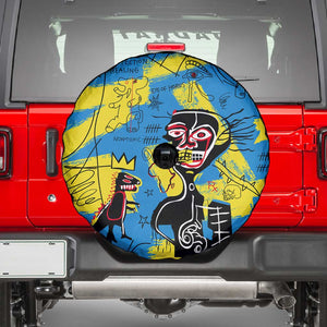 African Art Viva Underground Psychedelic Vintage Style Spare Tire Cover