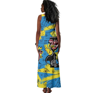 African Art Viva Underground Psychedelic Vintage Style Tank Maxi Dress