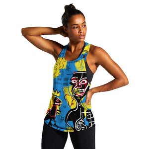 African Art Viva Underground Psychedelic Vintage Style Women Racerback Tank