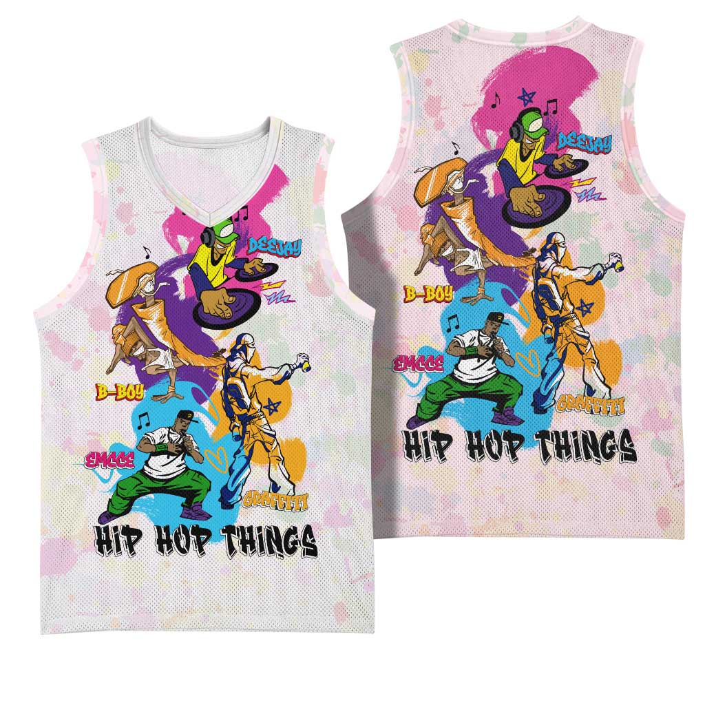 4 Elements Of Hip Hop Basketball Jersey DT02