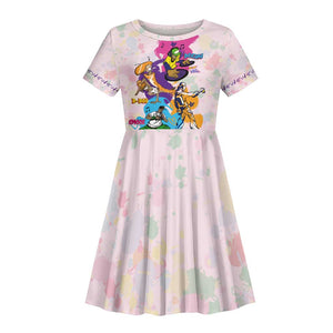 4 Elements Of Hip Hop Kid Short Sleeve Dress