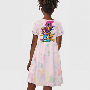 4 Elements Of Hip Hop Kid Short Sleeve Dress