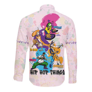 4 Elements Of Hip Hop Long Sleeve Button Shirt