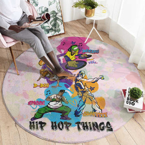 4 Elements Of Hip Hop Round Carpet