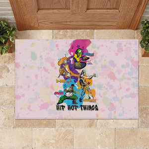 4 Elements Of Hip Hop Rubber Doormat