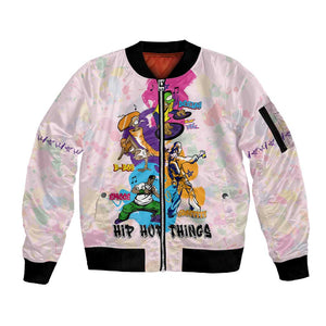 4 Elements Of Hip Hop Sleeve Zip Bomber Jacket