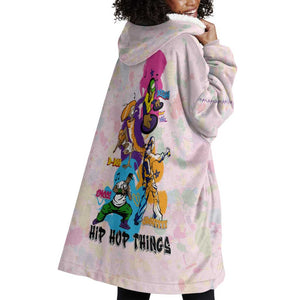 4 Elements Of Hip Hop Wearable Blanket Hoodie