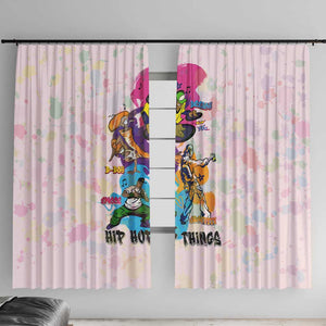 4 Elements Of Hip Hop Window Curtain