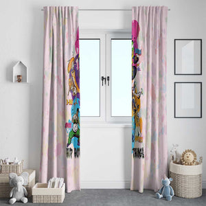 4 Elements Of Hip Hop Window Curtain