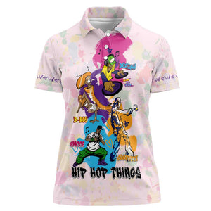 4 Elements Of Hip Hop Women Polo Shirt