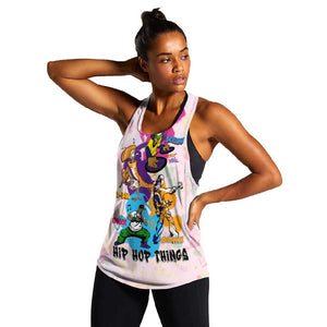 4 Elements Of Hip Hop Women Racerback Tank