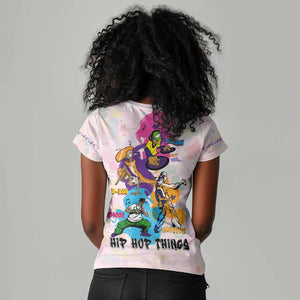 4 Elements Of Hip Hop Women V-Neck T-Shirt