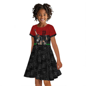 Mexico City 1968 African American Kid Short Sleeve Dress Black Power Salute