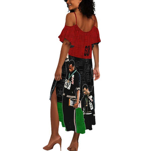 Mexico City 1968 African American Summer Maxi Dress Black Power Salute