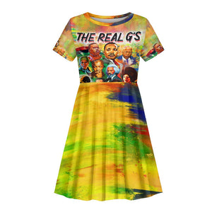 The Real G's Kid Short Sleeve Dress Civil Rights Leaders