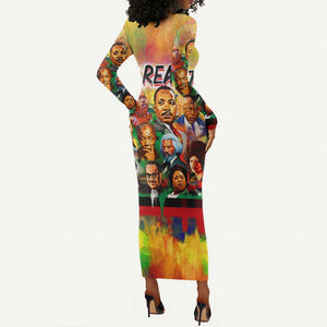 The Real G's Long Sleeve Bodycon Dress Civil Rights Leaders