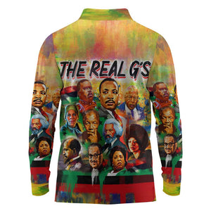 The Real G's Long Sleeve Polo Shirt Civil Rights Leaders