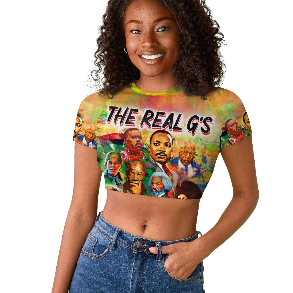 The Real G's Raglan Cropped T shirt Civil Rights Leaders