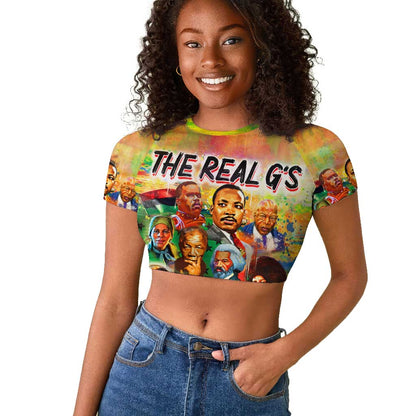 The Real G's Raglan Cropped T shirt Civil Rights Leaders