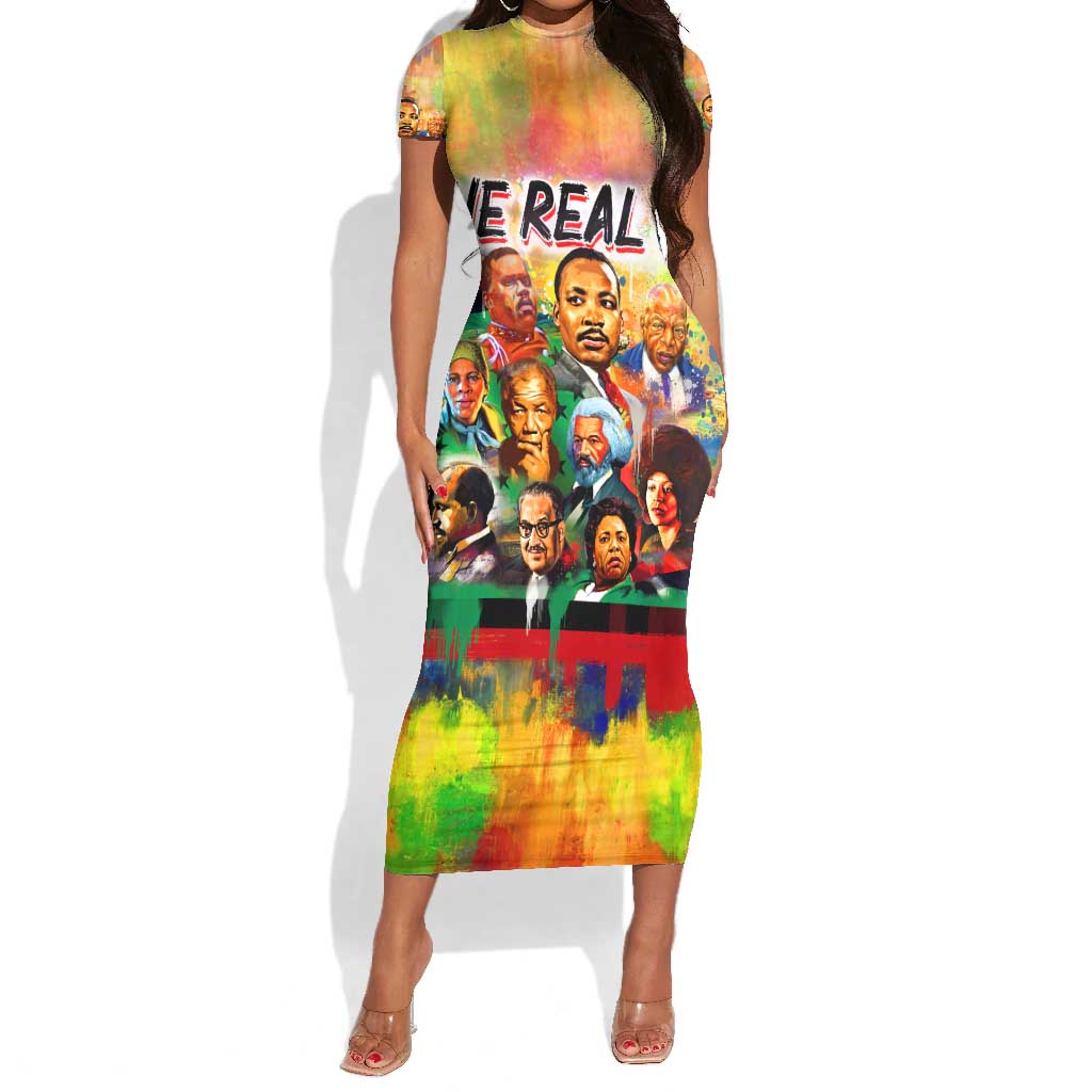 The Real G's Short Sleeve Bodycon Dress Civil Rights Leaders